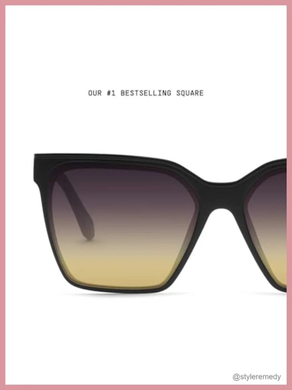 Square Sunglasses UV400 Protection Metal Frame
